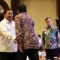 Capres Koalisi Indonesia Maju (KIM) Prabowo Subianto menghadiri Seminar Nasional Kebangsaan Bersama 1000 Guru, Rektor & Cendekiawan di Jakarta. (Dok. Tim Media Prabowo)
