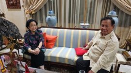 Pertemuan Presiden Prabowo Subianto dengan mantan Presiden Megawati Soekarnoputri. (X.com @bang_dasco)

